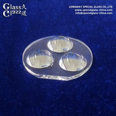 Οπτικά διαυγές γυαλί βοροσιλικίου Led Aspheric Lens για ανώτερο έλεγχο δέσμης