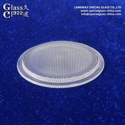 Οπτικά διαυγή υφή Pyrex Led Cover Lens για διαυγή έξοδο φωτισμού LED